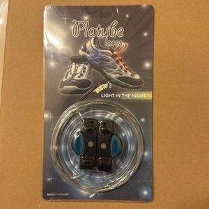 Platube Shoelaces - light up shoelaces in blue